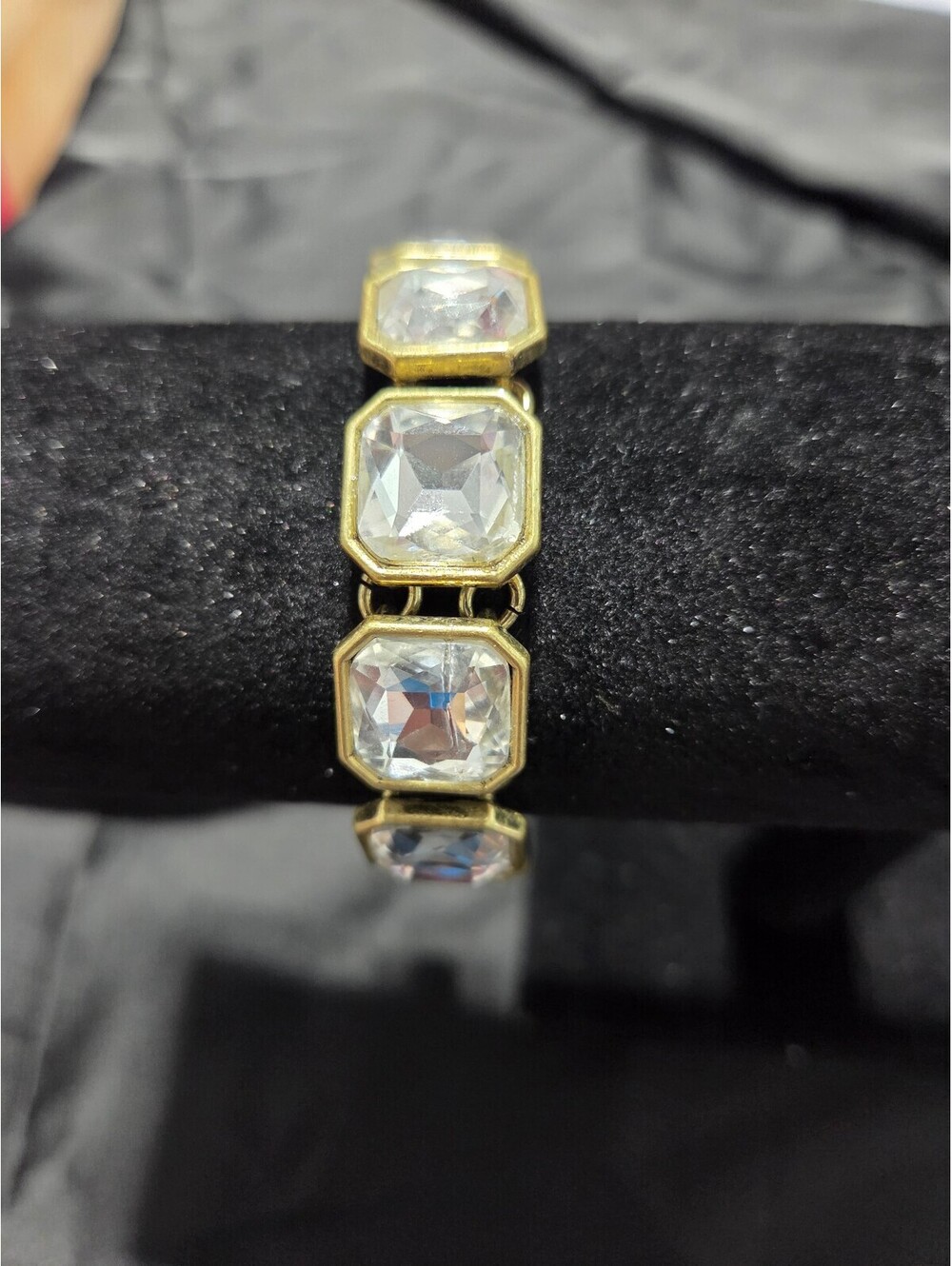 Clear Rhinestone Bracelet